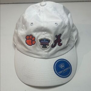Top of the World Vintage Alabama Auburn Sugar Bowl White Cap -Embroidered